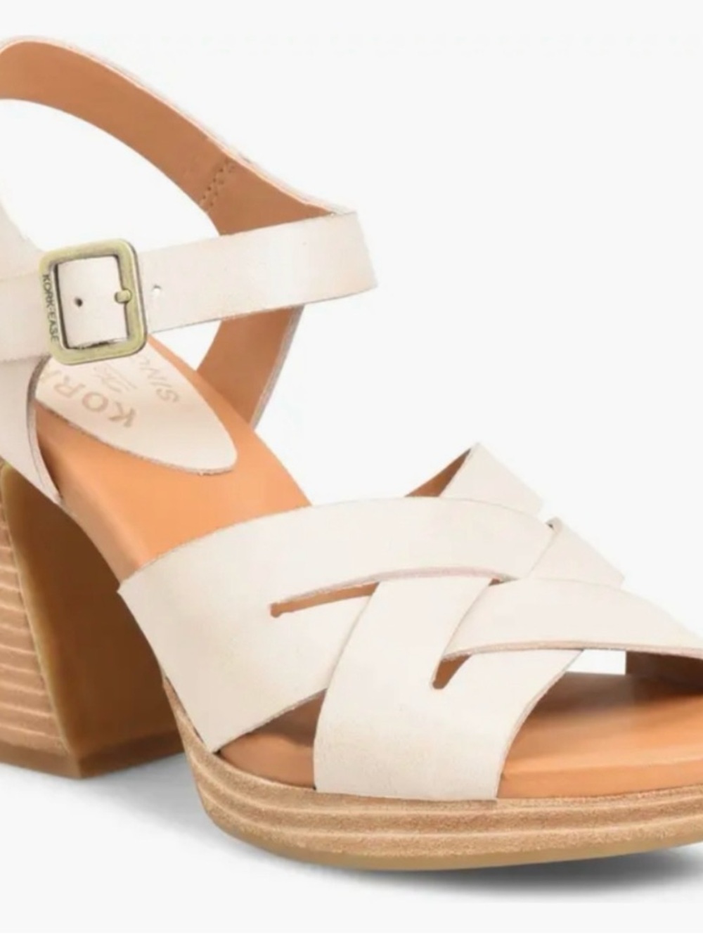 NWT Kork-Ease Hutton Ankle Strap Boho Natural Platform Sandal